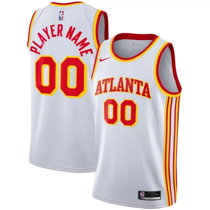 Atlanta Hawks 2020/21 Custom Jersey Association Edition White