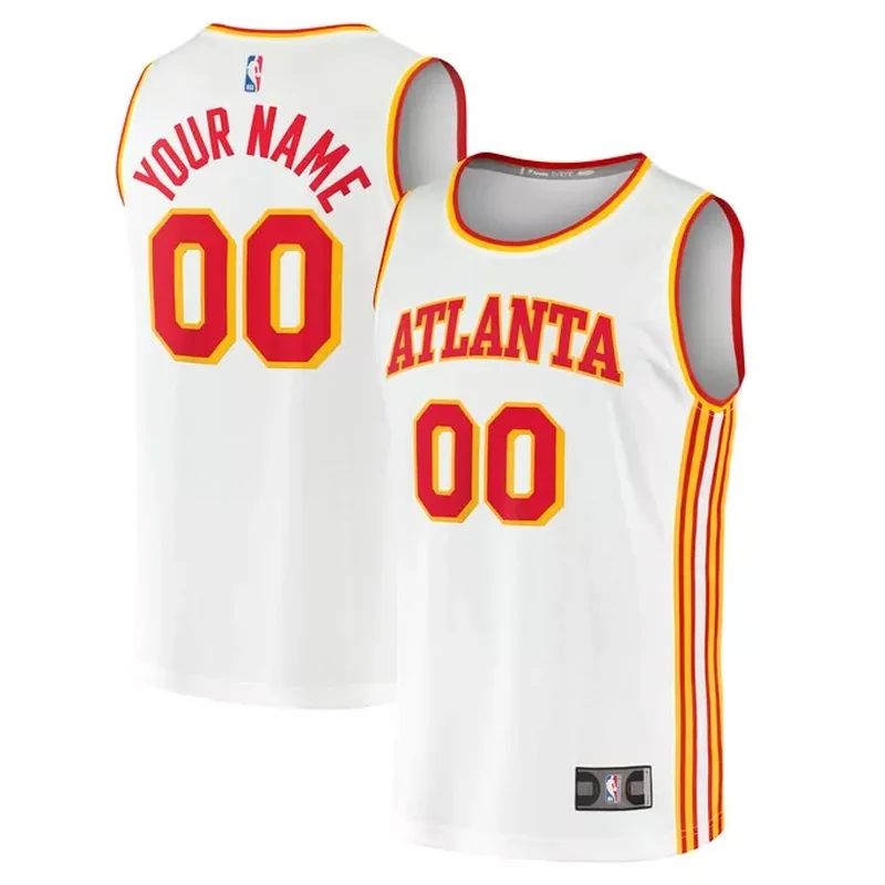 Trae Young Atlanta Hawks Womens Fast Break Tank Jersey Icon Edition Red - Image 4