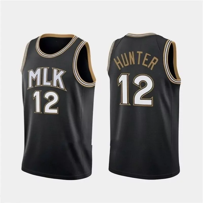 Atlanta Hawks Kevin Huerter 3 NBA 2021-22 City Gold Jersey Hawks Fans - Image 4