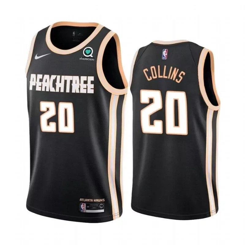 Atlanta Hawks Bogdan Bogdanovic 13 NBA 2021-22 City Gold Jersey Hawks Fans - Image 2