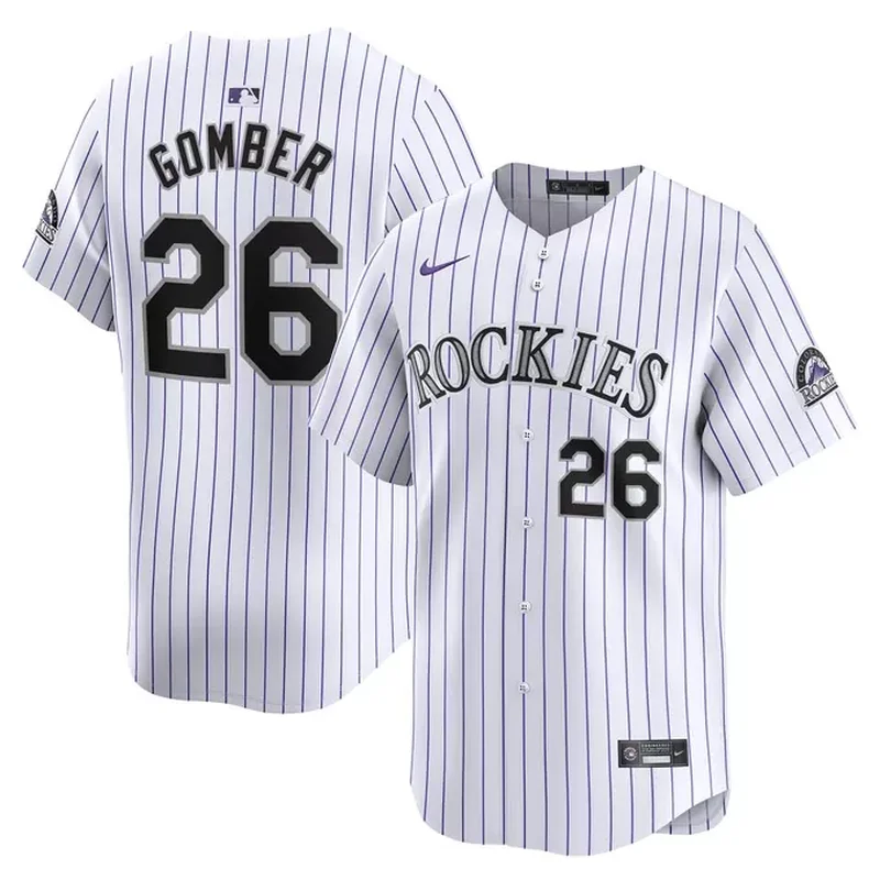 Austin Gomber Colorado Rockies Home Player Jersey White