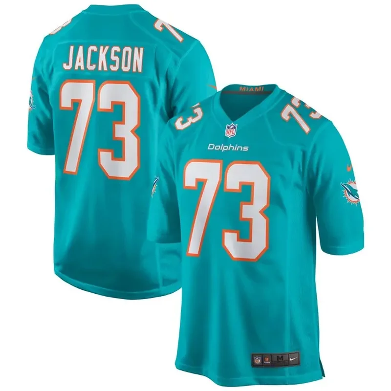 Larry Csonka Miami Dolphins Womens Game Retired Player Jersey Aqua - Image 2