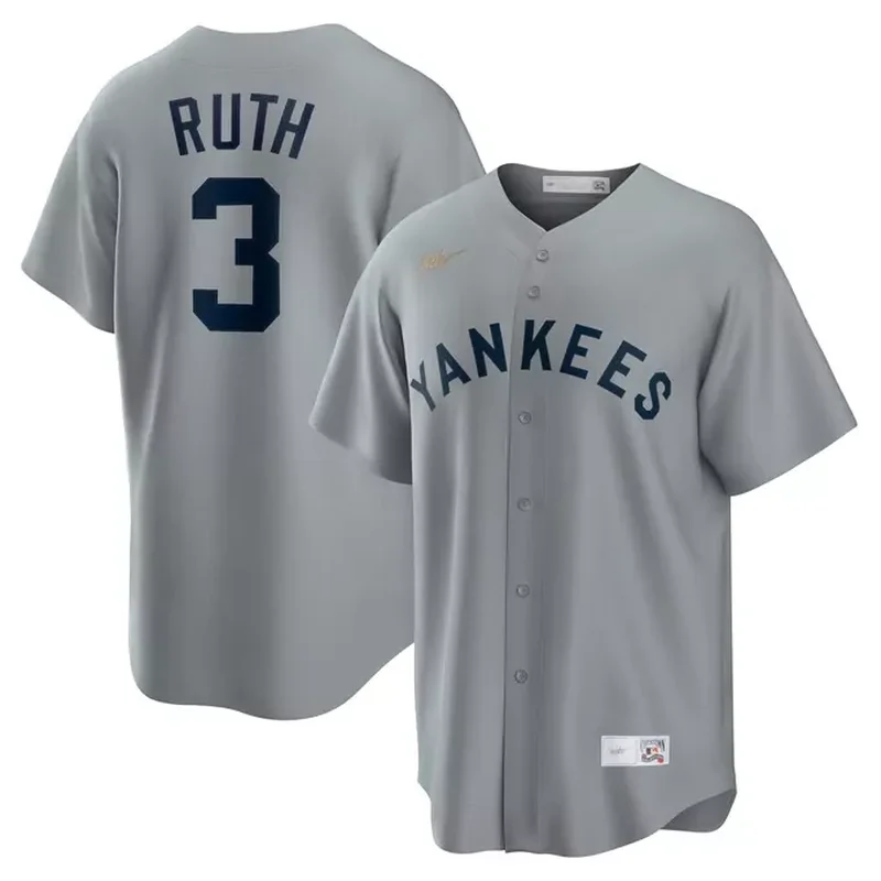 Derek Jeter New York Yankees Cooperstown Collection Mesh Batting Practice Button-Up Jersey Navy - Image 2