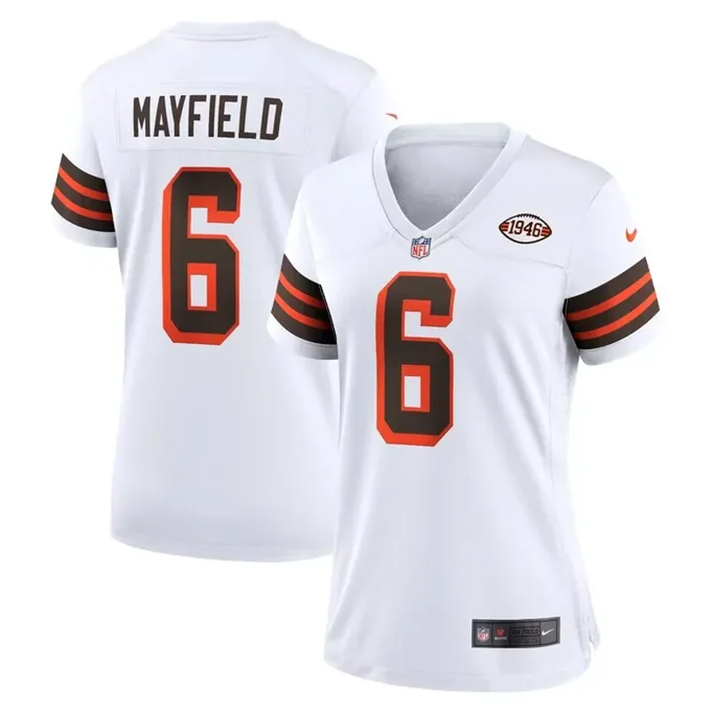 Baker Mayfield Cleveland Browns Womens 1946 Collection Alternate Game Jersey White