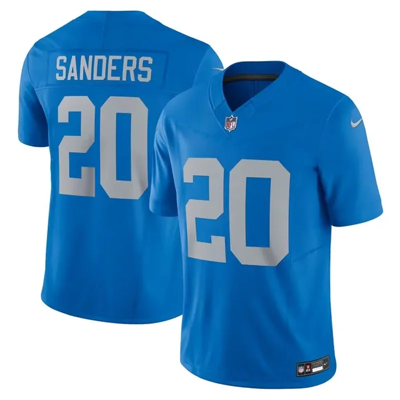 Jahmyr Gibbs Detroit Lions Newborn & Infant Game Romper Jersey Blue - Image 4
