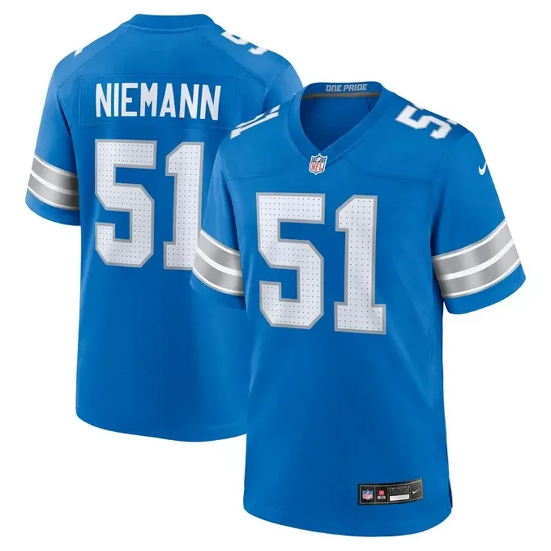 Kevin Zeitler Detroit Lions Game Jersey Blue - Image 4