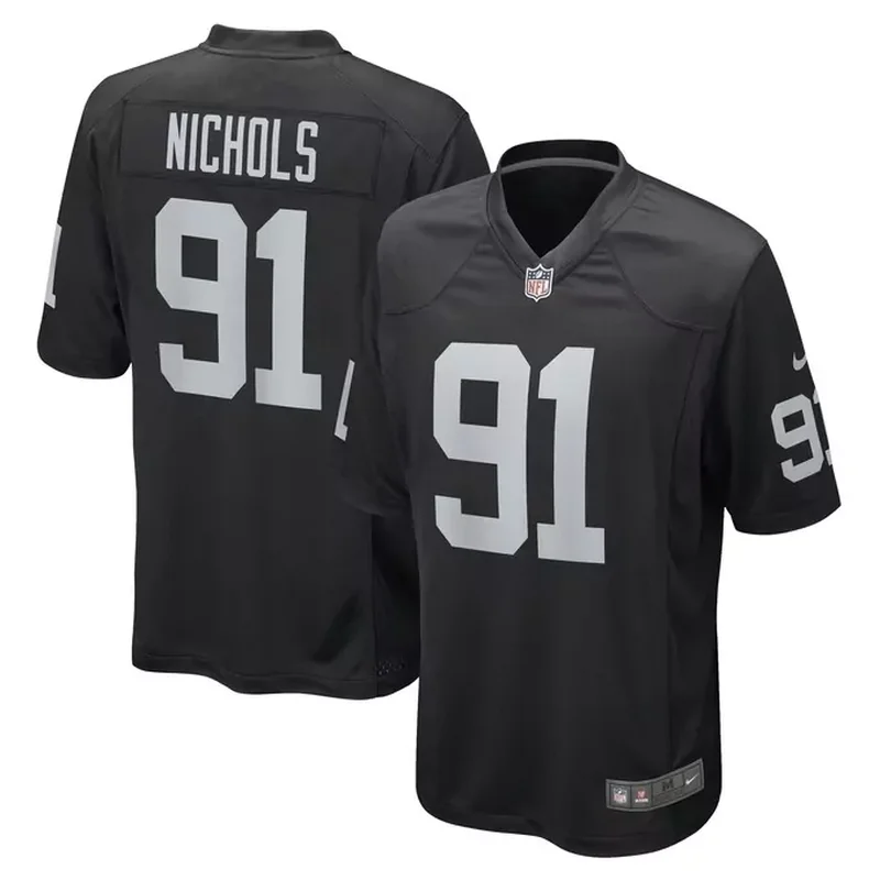 Hroniss Grasu Las Vegas Raiders Game Player Jersey Black - Image 3