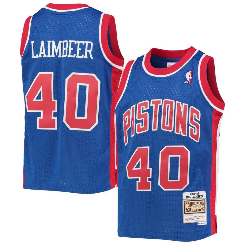 Nerlens Noel Detroit Pistons Fast Break Jersey - Icon Edition - Blue NBA - Image 4
