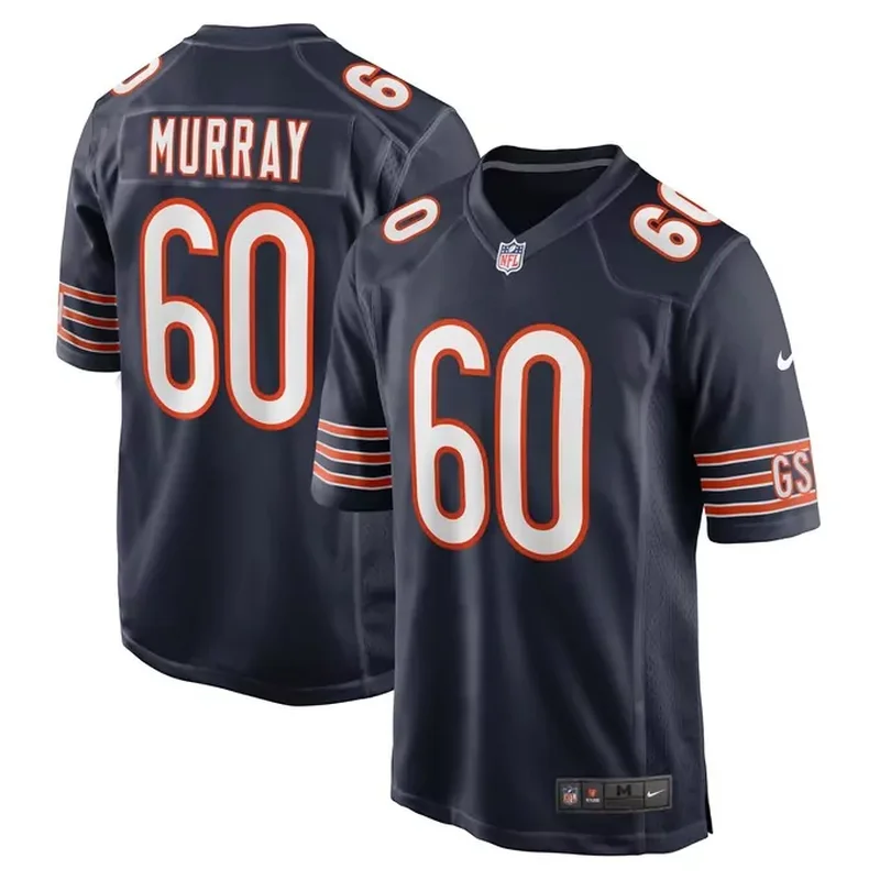 Jim McMahon Chicago Bears 1985 Retired Player Jersey Navy - Image 4