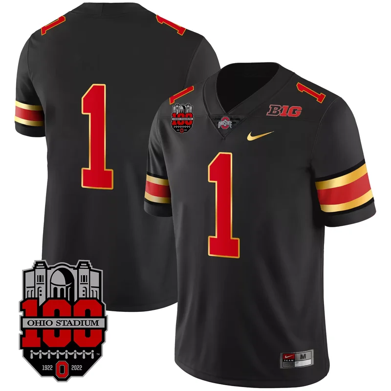 Gray Kyle McCord ohio state buckeyes player jersey all stitched - Image 5
