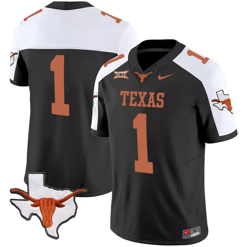 Inverted Bijan Robinson texas longhorns jersey v2 all stitched - Image 4