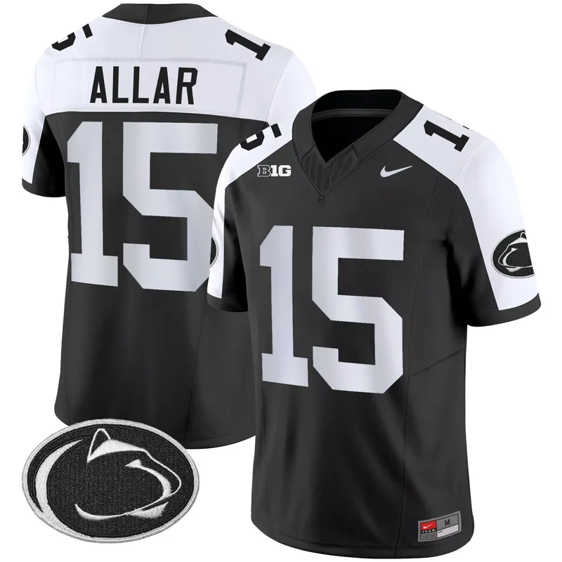 Black Alternate Drew Allar penn state nittany lions jersey all stitched