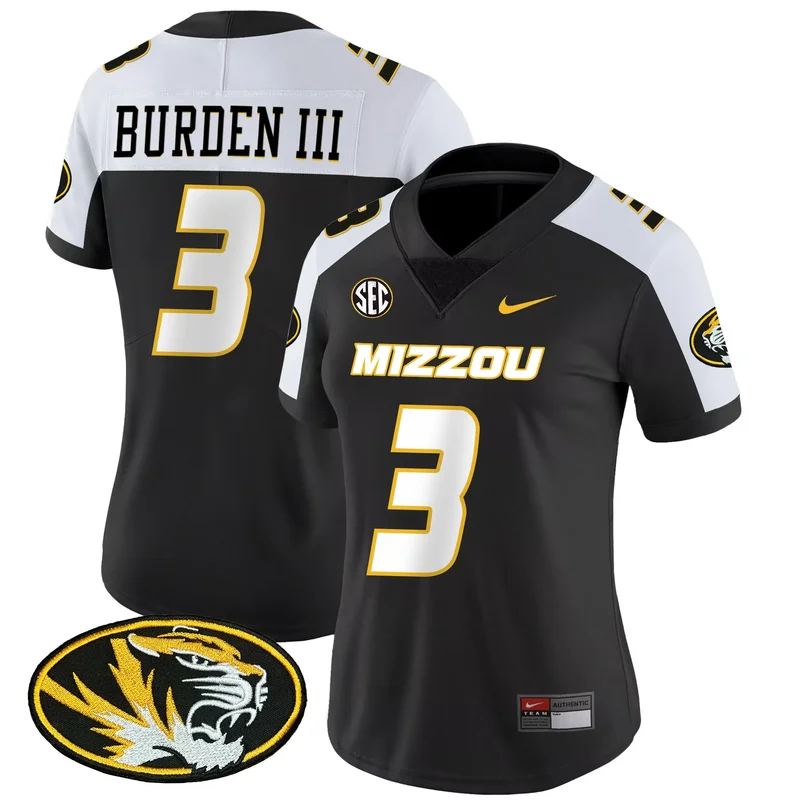 Gold Alternate Luther Burden III missouri tigers jersey all stitched - Image 5