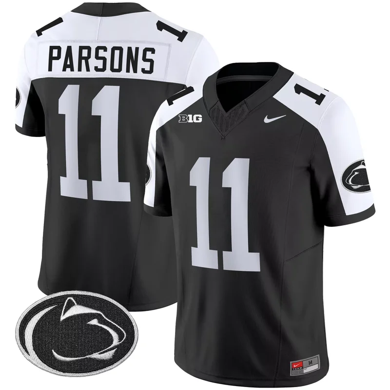 Black Alternate penn state nittany lions vapor custom jersey all stitched - Image 3