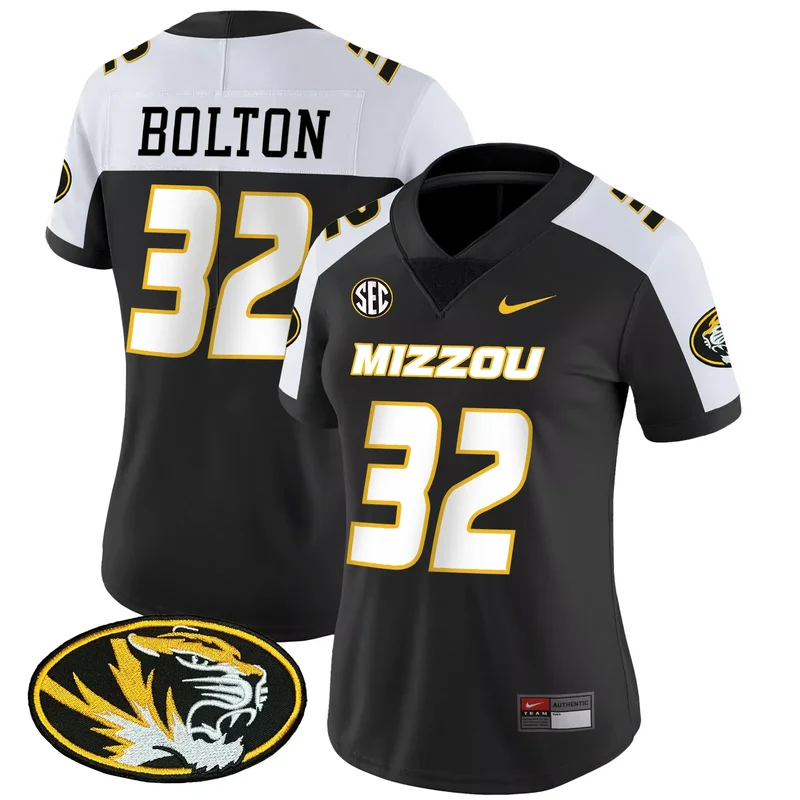 Black Gold Nick Bolton missouri tigers Gold jersey all stitched - Image 2