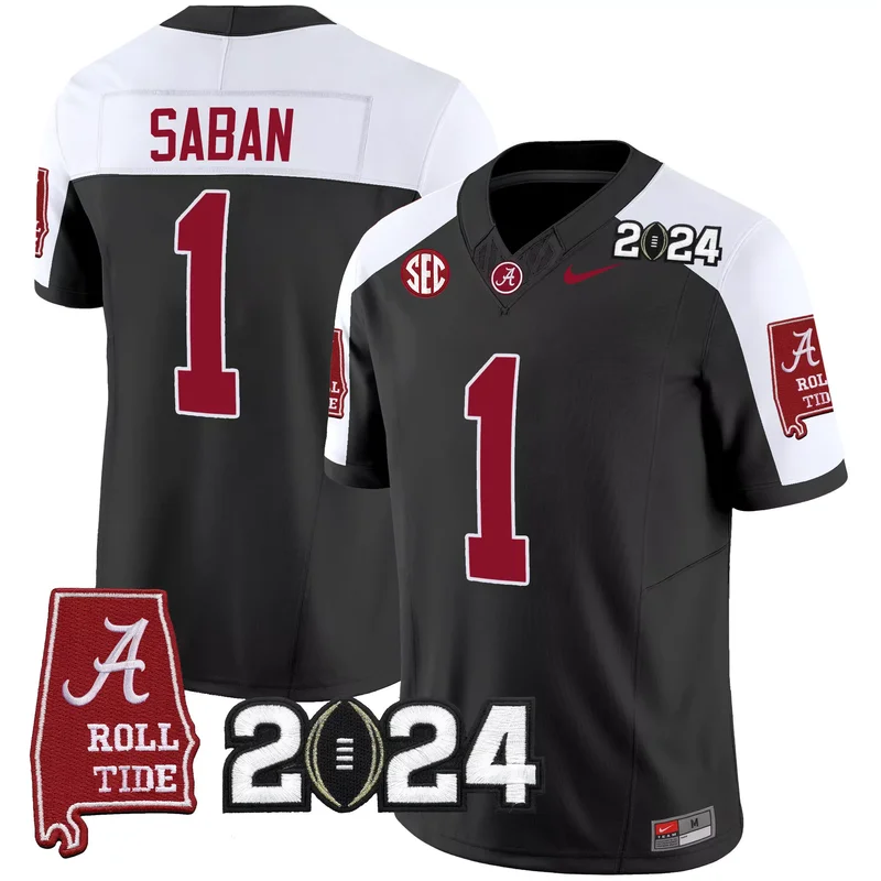 Black Derrick Henry alabama crimson tide jersey alabama map all stitched - Image 3