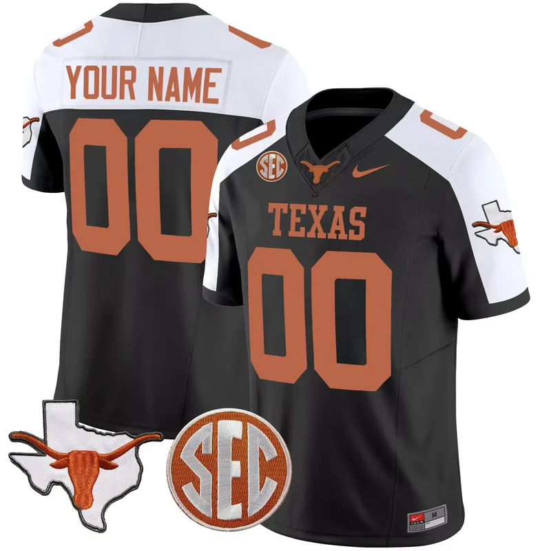 Black Alternate Ricky Williams texas longhorns sugar bowl sec patch jersey all stitched - Image 5