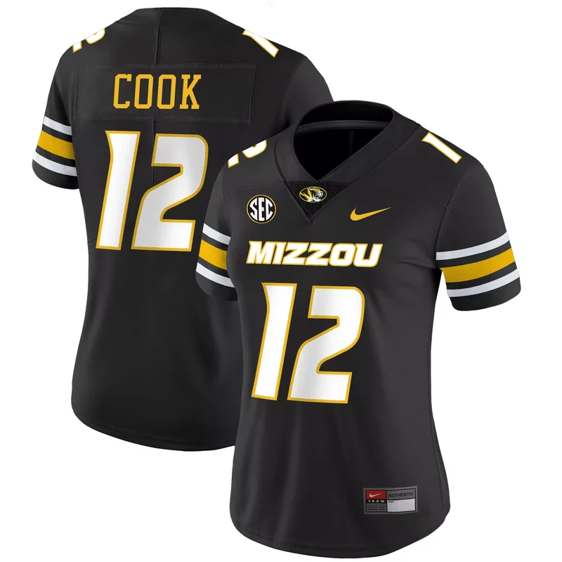 Gold Brady Cook missouri tigers jersey all stitched - Image 3