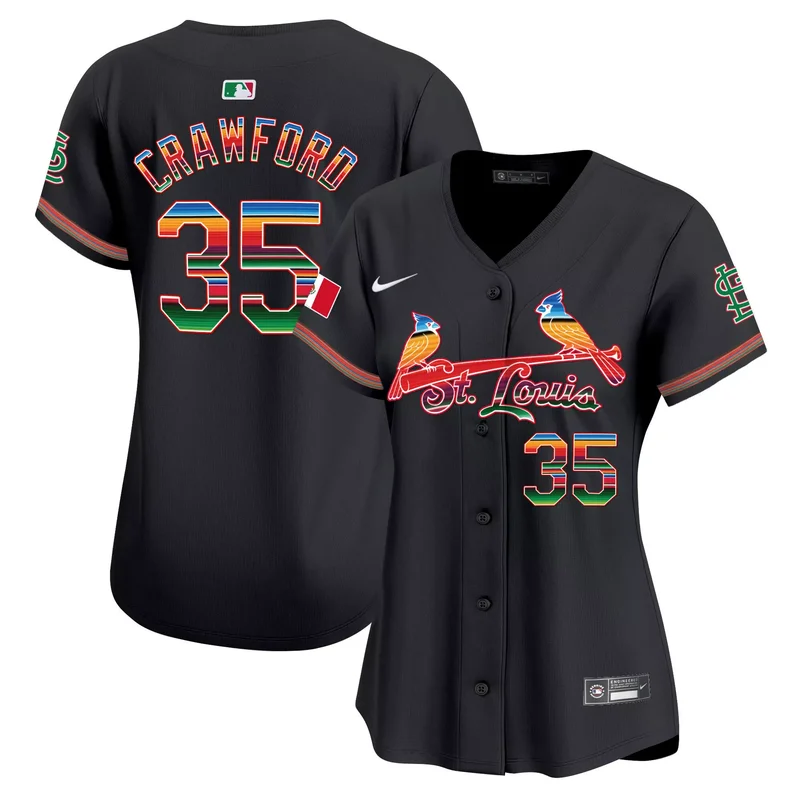 Black Brandon Crawford st. louis cardinals mexico jersey all stitched
