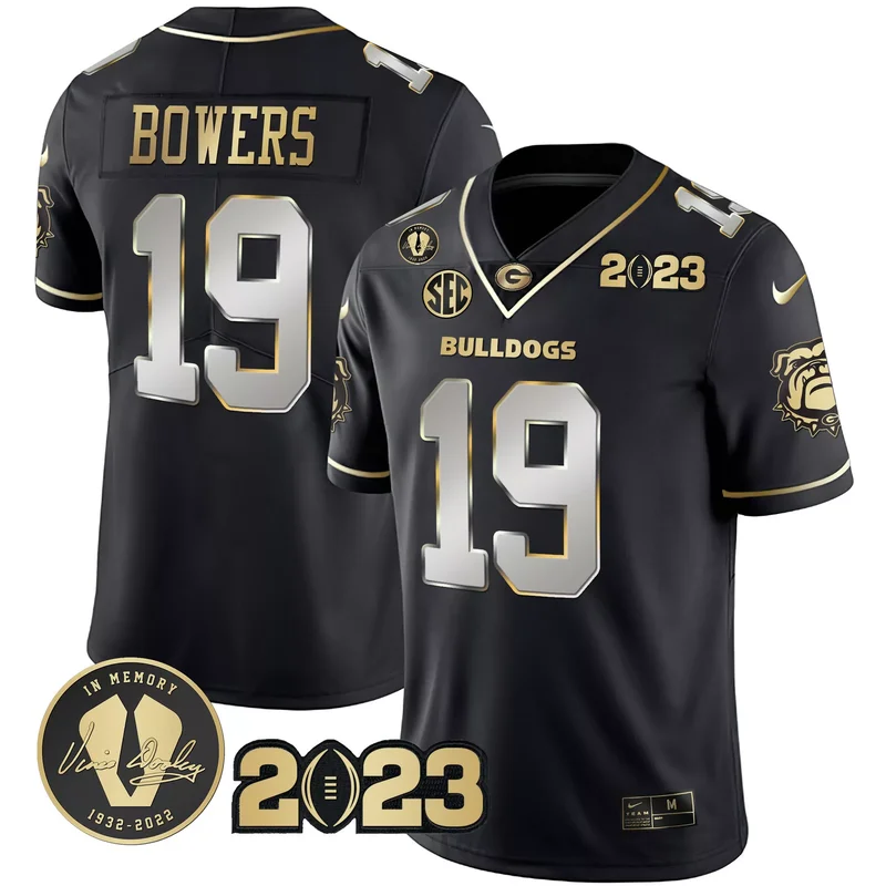 Black Devin Willock georgia bulldogs 2023 color sleeves jersey all stitched - Image 3