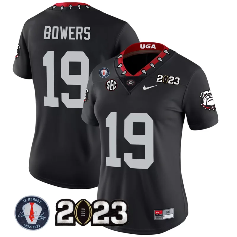 Black #1 Team georgia bulldogs 2023 jersey v4 georgia map all stitched - Image 3