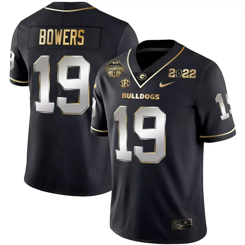 Black Brock Vandagriff Georgia Bulldogs CFP National Champions Jersey All Stitched - Image 3