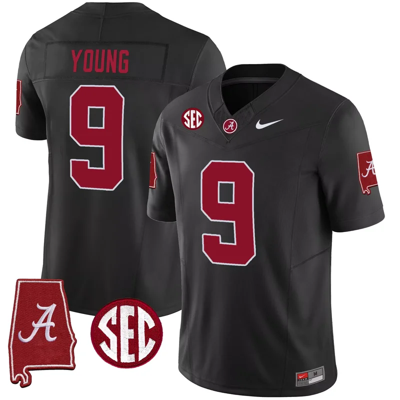Gray SEC Graduate alabama crimson tide 2023 custom jersey all stitched - Image 3