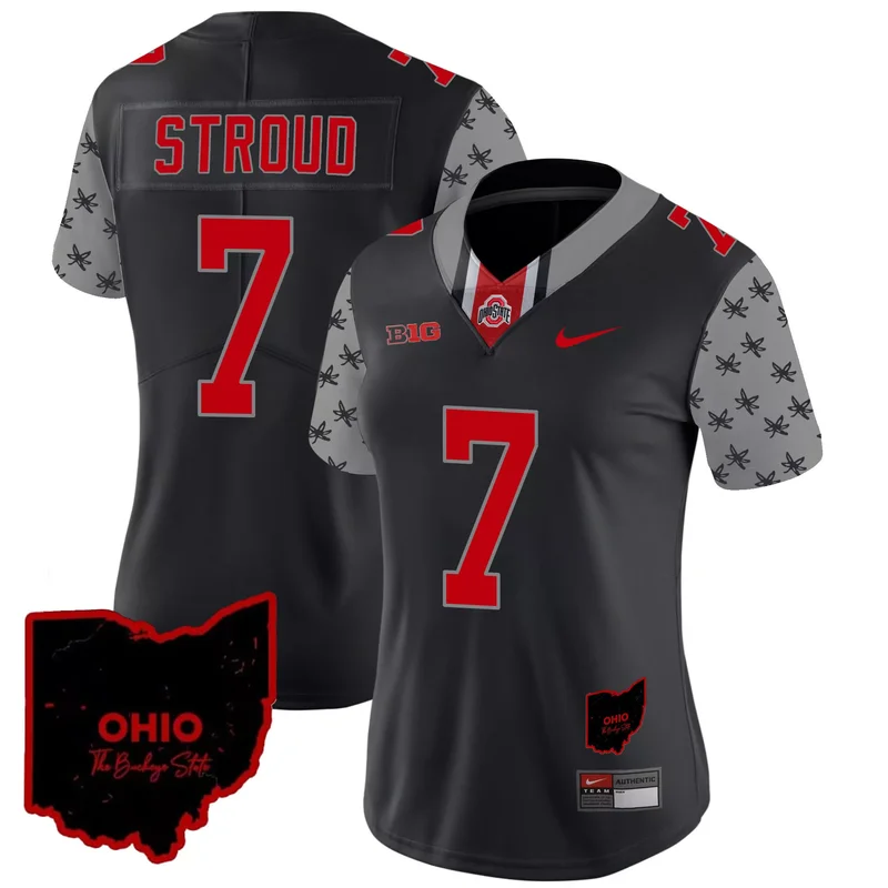 Gray Kyle Mccord ohio state buckeyes 2023 gray Alternate jersey stitched - Image 3