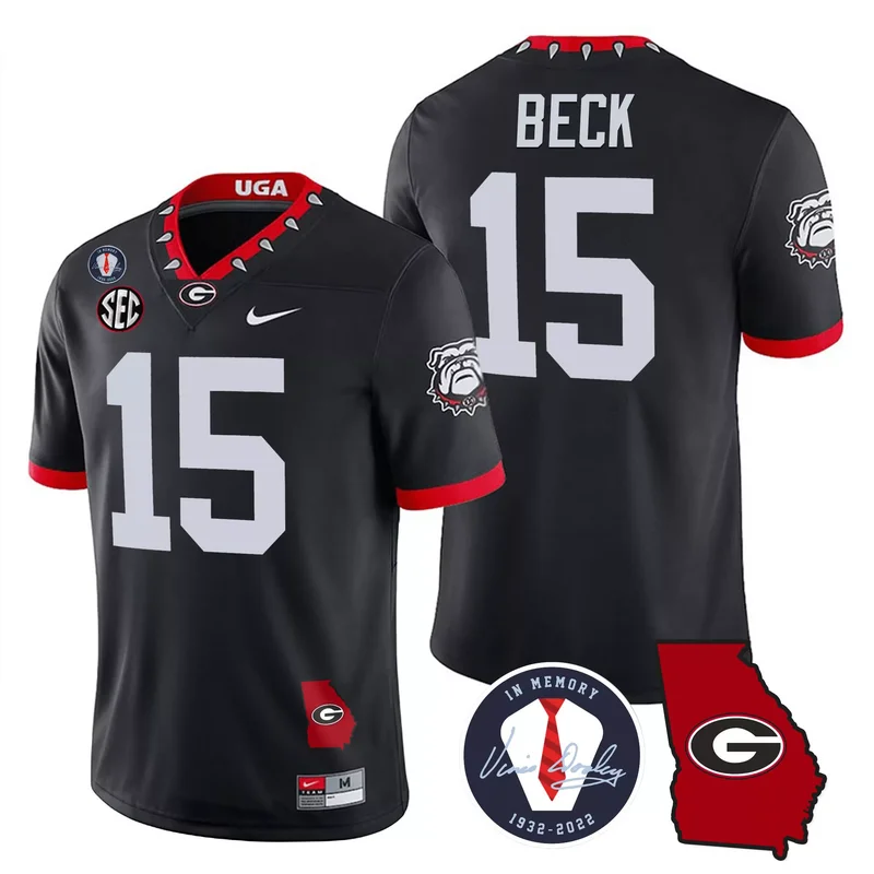 Black georgia bulldogs 2023 Alternate vapor custom jersey all stitched - Image 5
