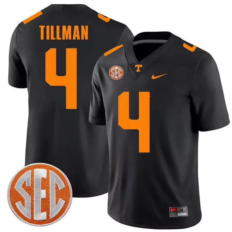 Cream Blake Burke tennessee volunteers 2024 champions jersey all stitched - Image 4