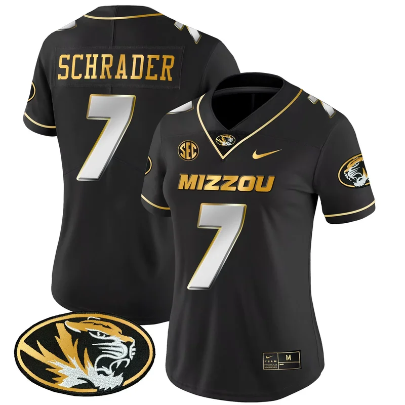 Black Alternate #1 Team missouri tigers jersey all stitched - Image 5