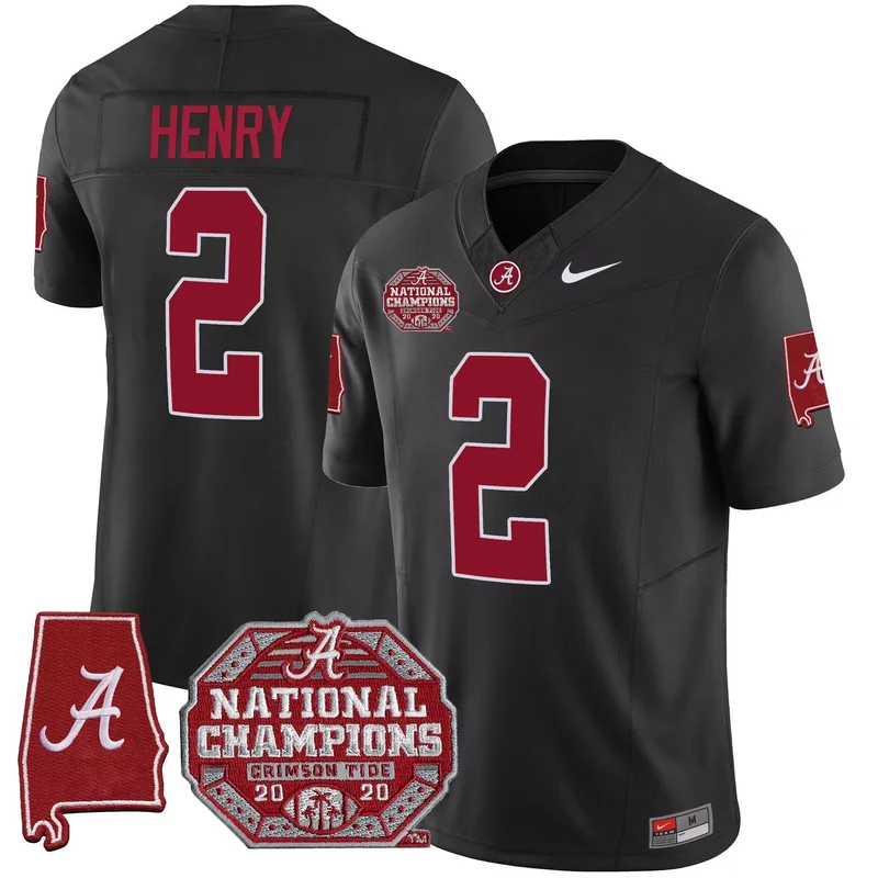 Black Derrick Henry alabama crimson tide jersey all stitched - Image 4