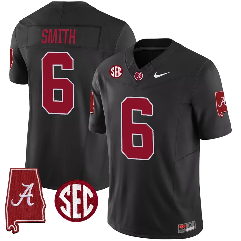 Black Derrick Henry alabama crimson tide jersey alabama map all stitched - Image 2