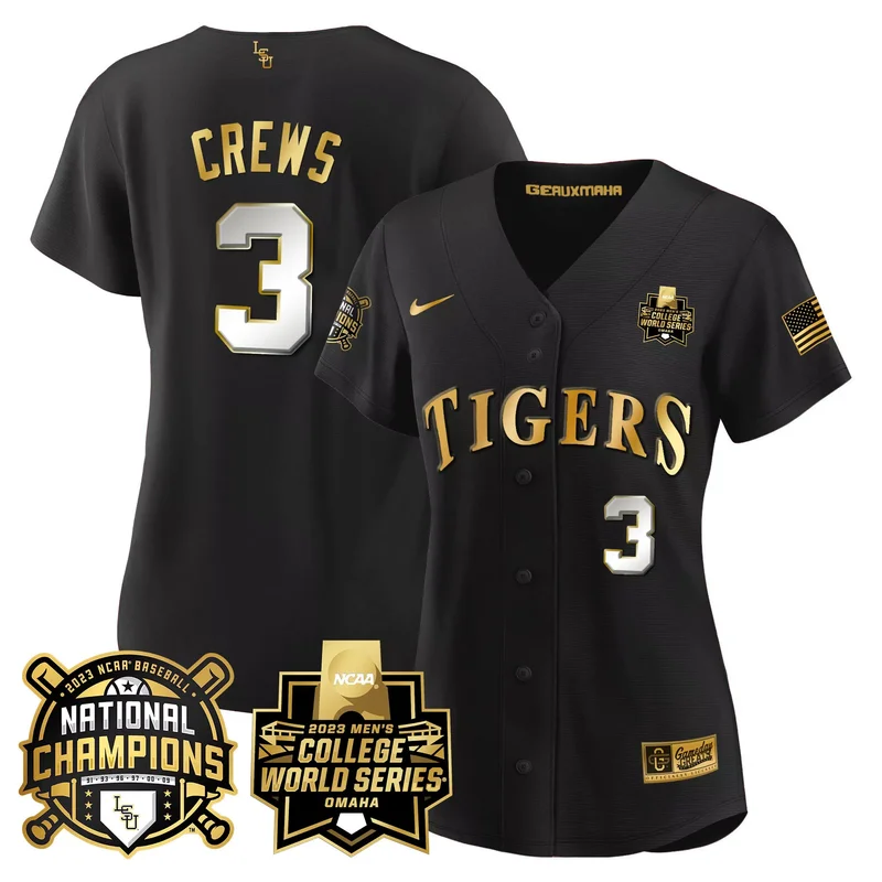 Gold Tre Morgan lsu tigers 2023 national champions Gold cool jersey all stitched - Image 2