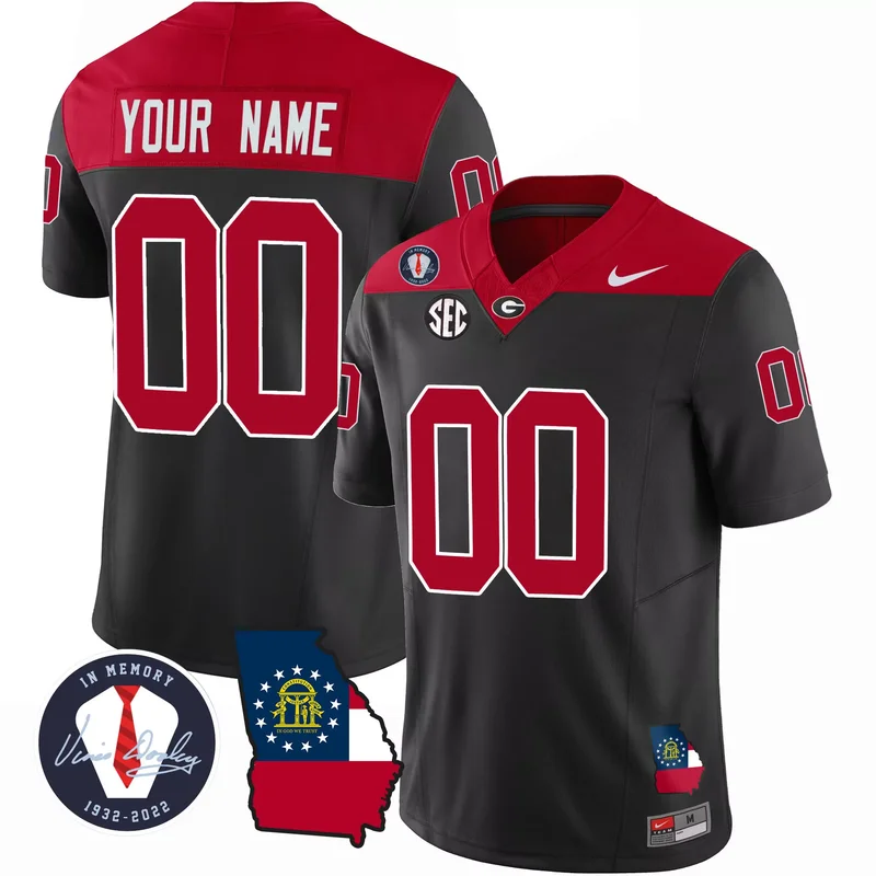 Black georgia bulldogs 2023 Alternate vapor custom jersey all stitched