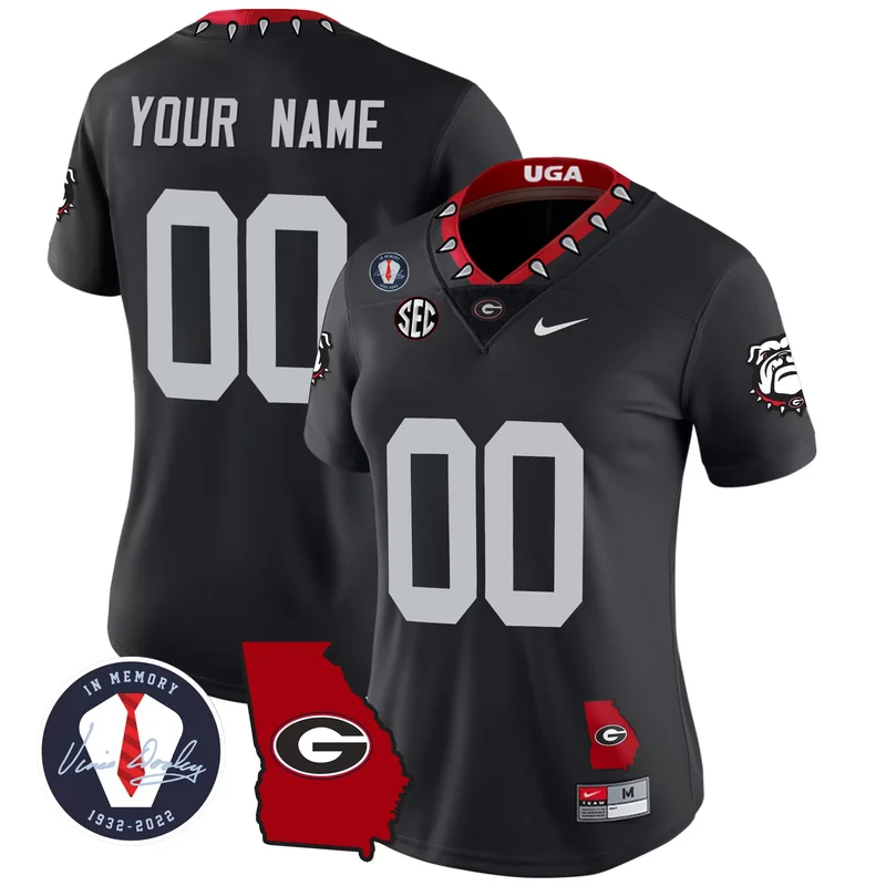 Black Kenny McIntosh georgia bulldogs 2023 champions jersey all stitched - Image 3