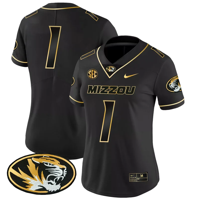 Gold Luther Burden III missouri tigers jersey all stitched - Image 2