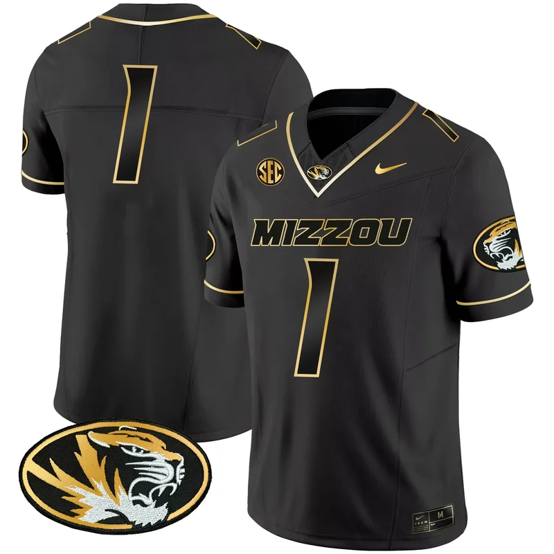 Gold Luther Burden III missouri tigers jersey all stitched - Image 5