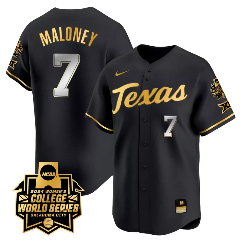 Black Gold Katie Stewart texas longhorns college world series champions jersey all stitched - Image 2