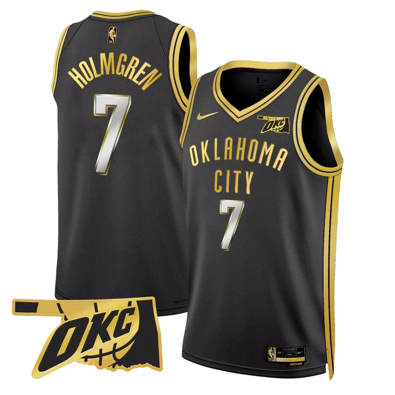 Association Josh Giddey oklahoma City thunder swingman jersey oklahoma patch all stitched - Image 2