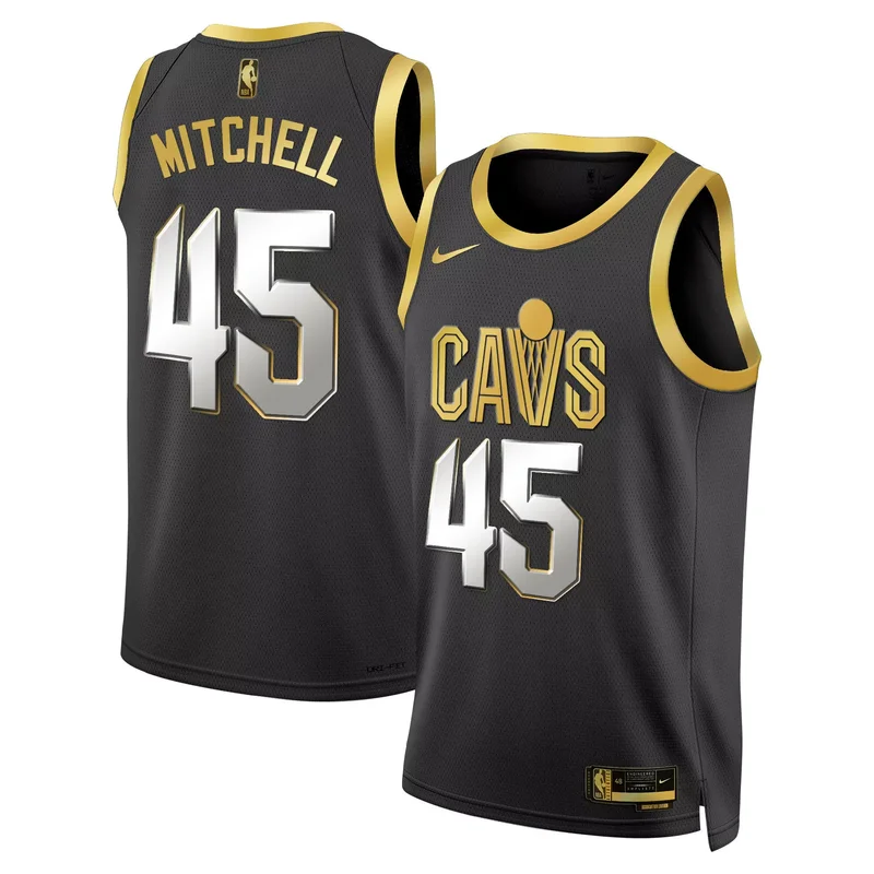 23 24 City Evan Mobley cleveland cavaliers swingman jersey v2 all stitched - Image 4
