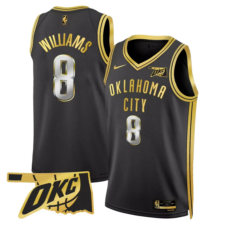Association Josh Giddey oklahoma City thunder swingman jersey oklahoma patch all stitched - Image 4