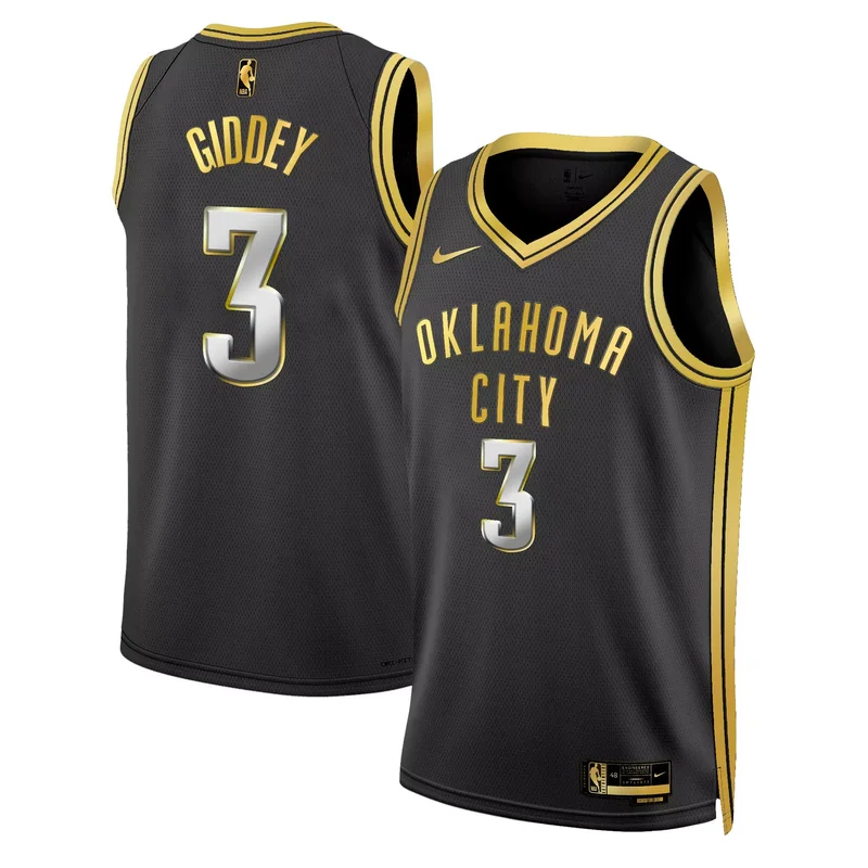 Icon Luguentz Dort oklahoma City thunder swingman jersey v2 all stitched - Image 3