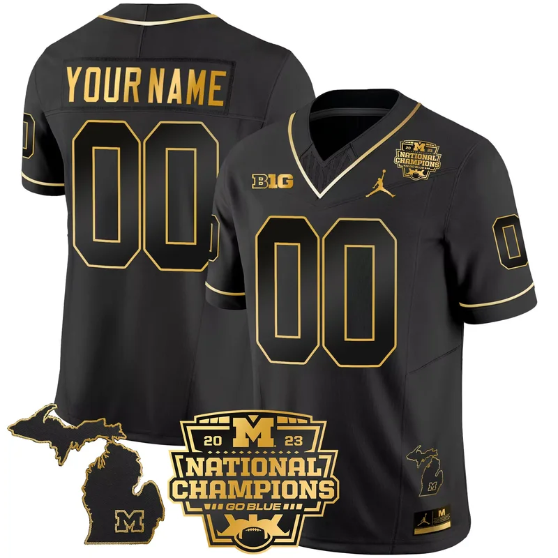 Alternate Blake Corum michigan wolverines 2023 national champions rose bowl patch jersey all stitched - Image 4