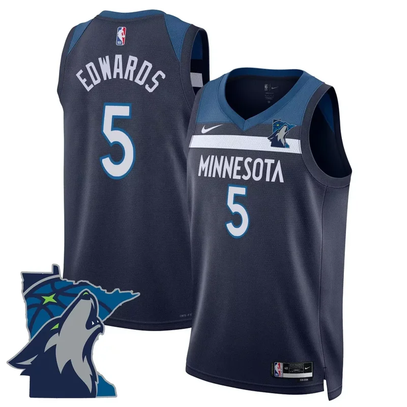 Black Gold Mike Conley Minnesota Timberwolves Swingman Jersey Minnesota Patch All Stitched - Image 5