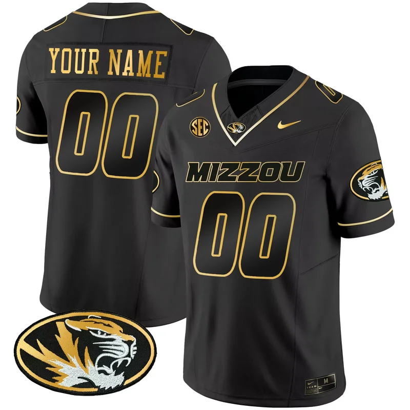 Black Luther Burden III missouri tigers Gold jersey all stitched - Image 5
