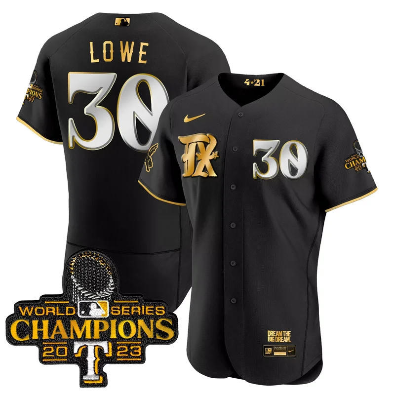 Black Gold Adolis Garcia texas rangers 2023 world series champions City connect flex Gold jersey all stitched - Image 4