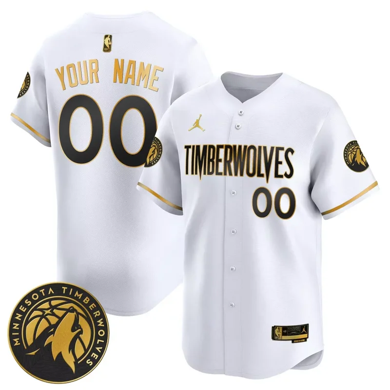 Black Gold Nickeil Alexander Walker Minnesota Timberwolves Swingman Jersey V3 All Stitched - Image 2