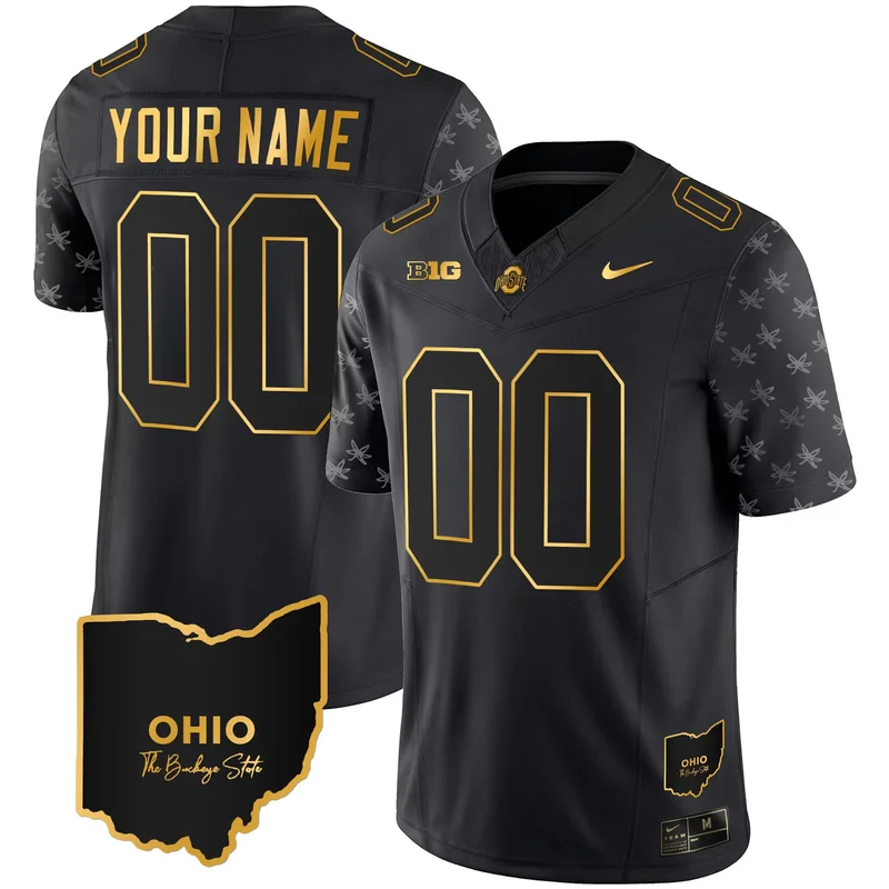Gray ohio state buckeyes 2023 vapor custom jersey ohio patch all stitched - Image 5