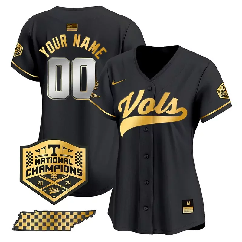 Inverted Navy Shuler tennessee volunteers 2023 Alternate jersey v3 all stitched - Image 5